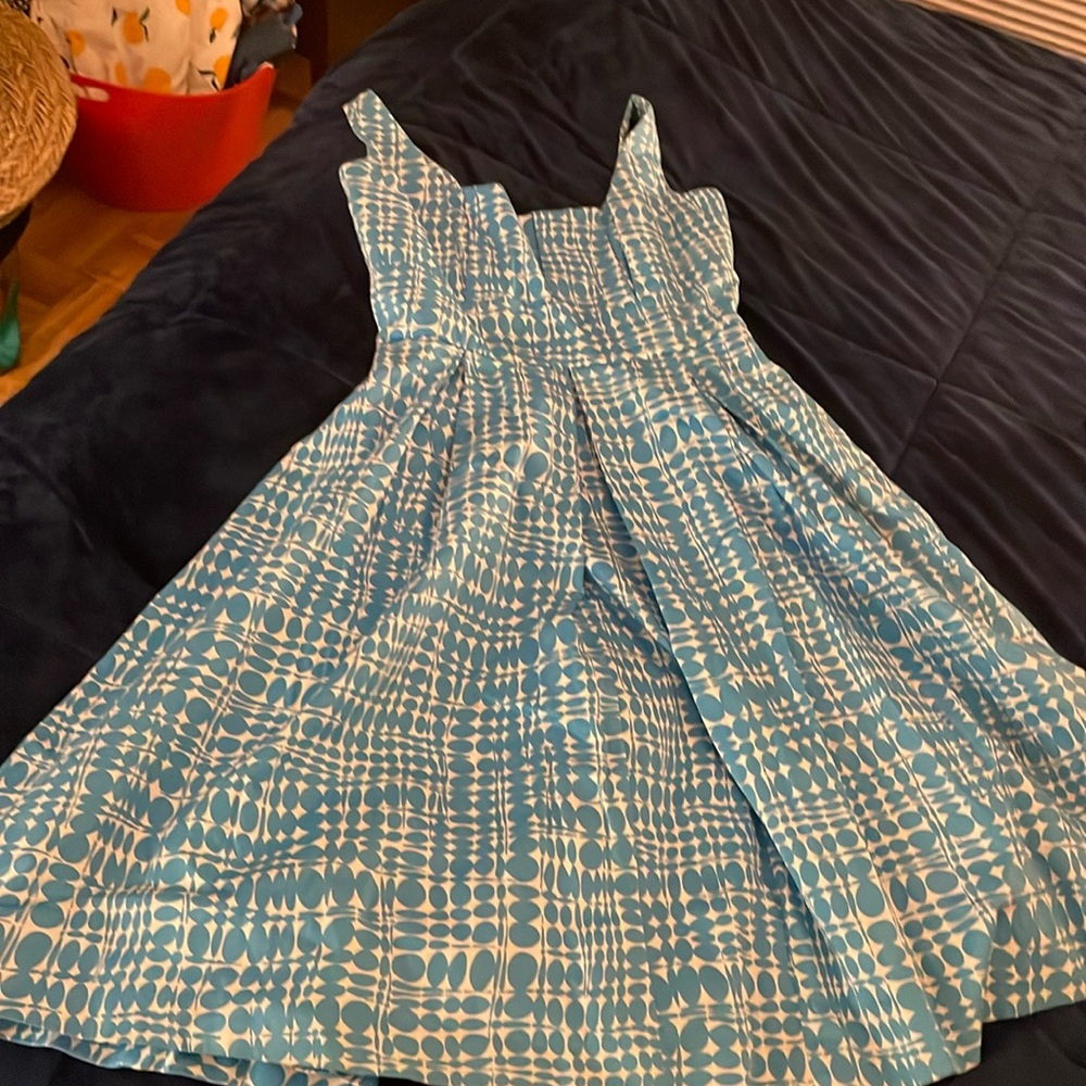 Size 2 Calvin Klein blue midi dress great